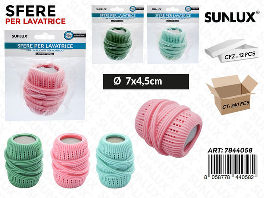 Sunlux Sfere per Lavatrice Ass. 7*4.5CM