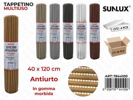 Tappeto Antiscivolo in Gomma Ass. 40*120CM