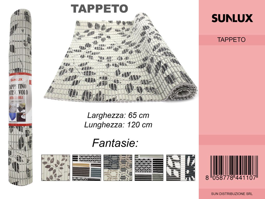 Tappeto Antiscivolo Fantasie ASS.65*120 Cm