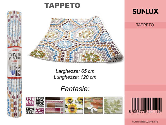 Tappeto Antiscivolo Fantasie ASS.65*120 Cm