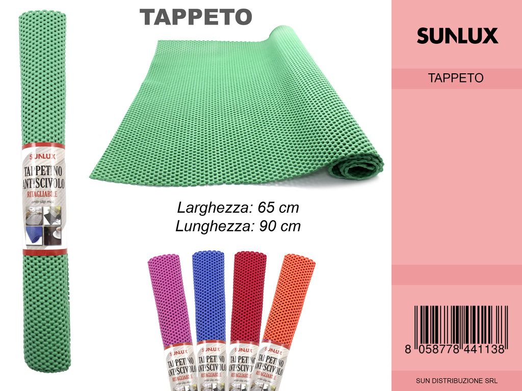Tappeto Antiscivolo Colori Ass. 65*90CM