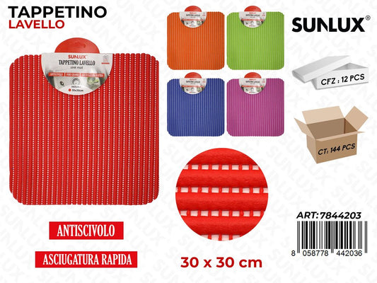 Tappetino Lavello Antiscivolo Ass. 30*30CM