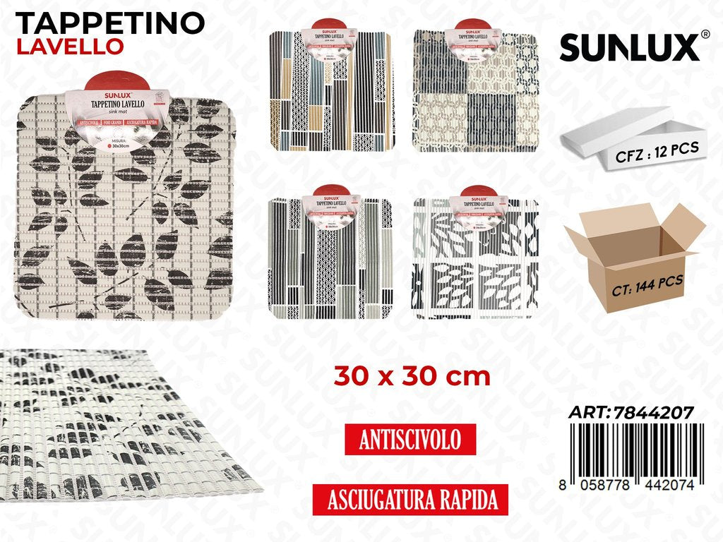 Tappetino Lavello Antiscivolo Ass. 30*30CM