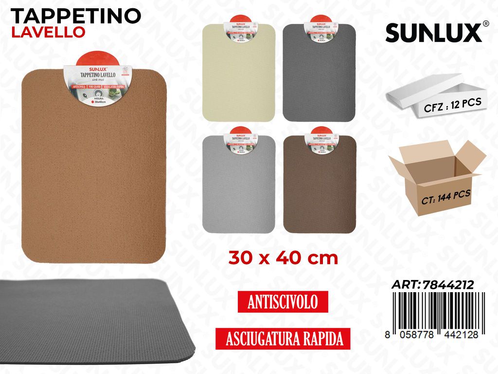 Tappetino Lavello Antiscivolo Ass. 30*40CM