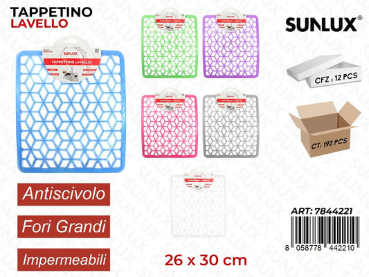 Tappetino Lavello Antiscivolo Ass. 26*30CM