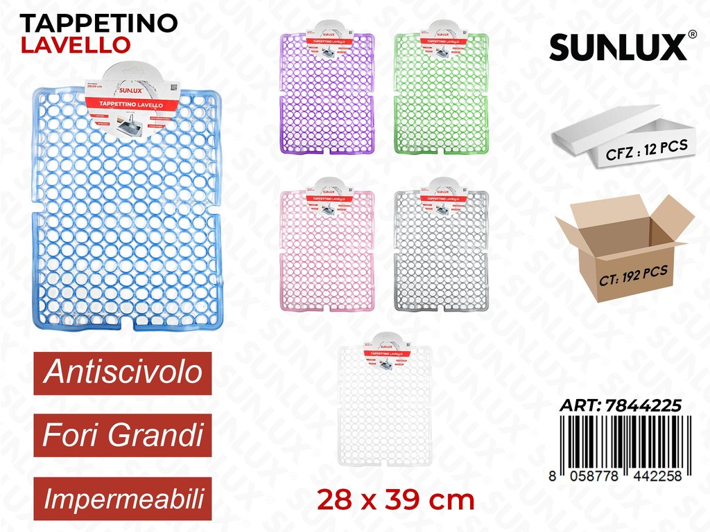 Tappetino Lavello Antiscivolo Ass. 28*38CM
