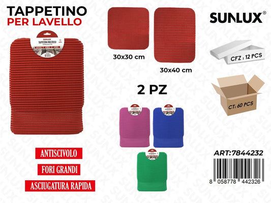 Sunlux Tappetino Lavello 2PCS Ass. Ass.