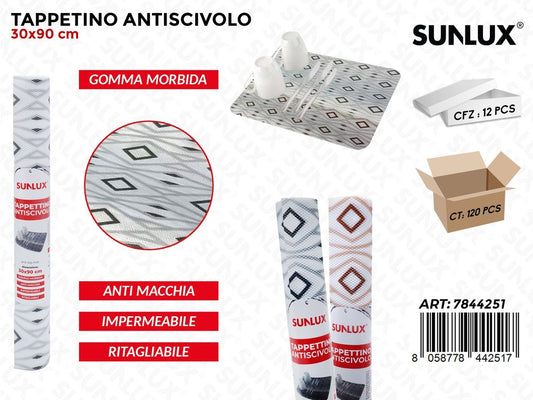 Sunlux Tappetino Antiscivolo Imp. Gomma ASS.30*90CM