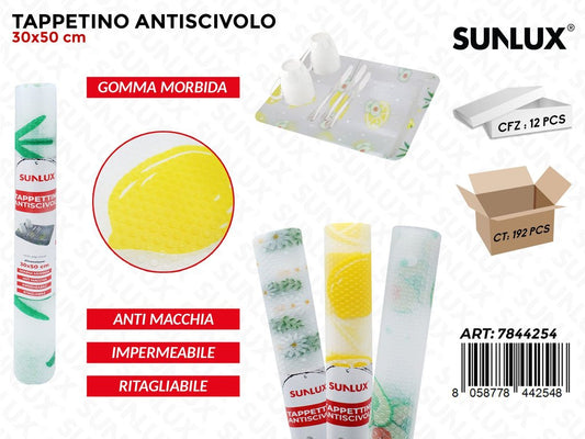 Sunlux Tappetino Antiscivolo Imp. Gomma ASS.30*50CM