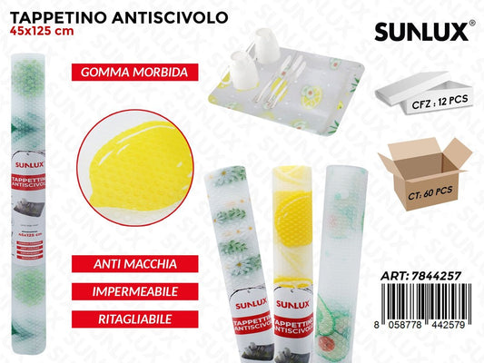 Sunlux Tappetino Antiscivolo Imp. Gomma ASS.45*125CM