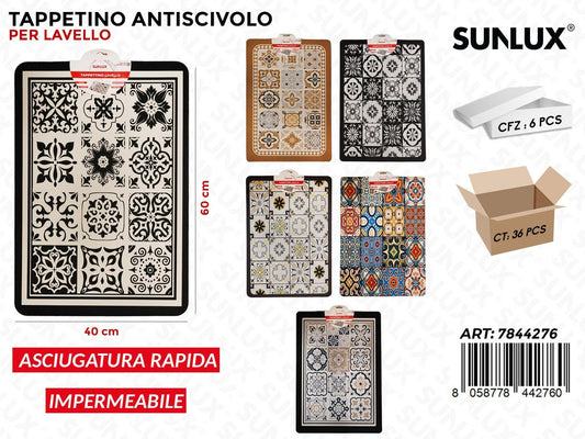 Sunlux Tappetino Antisc. Lavello Ass. 40*60CM