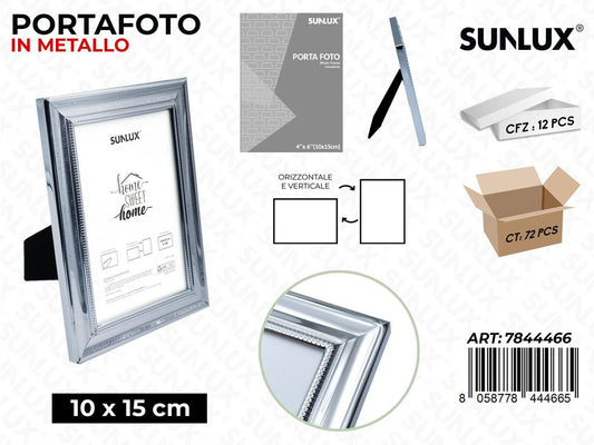 Sunlux Portafoto Metallo c/ Supp. 10*15CM