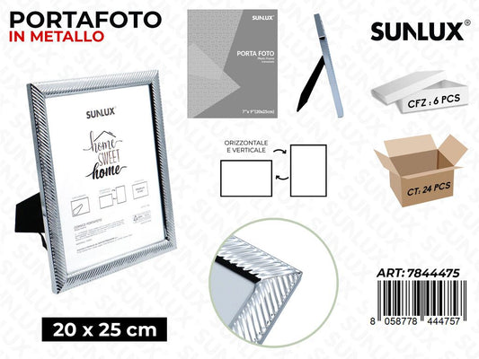 Sunlux Portafoto Metallo c/ Supp. 20*25CM