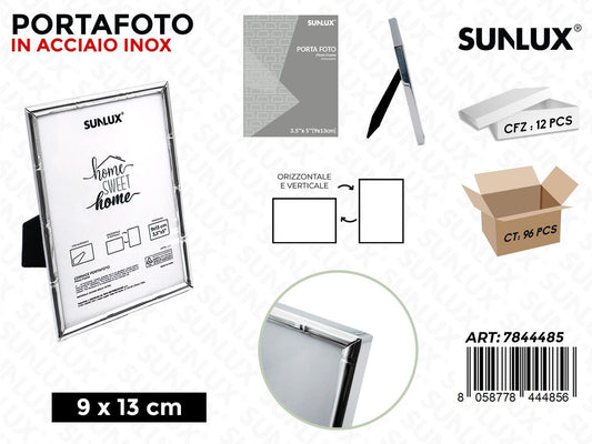 Sunlux Portafoto Acc.inox c/ Supp. 9*13CM