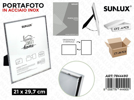 Sunlux Portafoto Acc.inox c/ Supp. 21*29.7CM