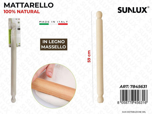 Mattarello in Legno Massello 59CM
