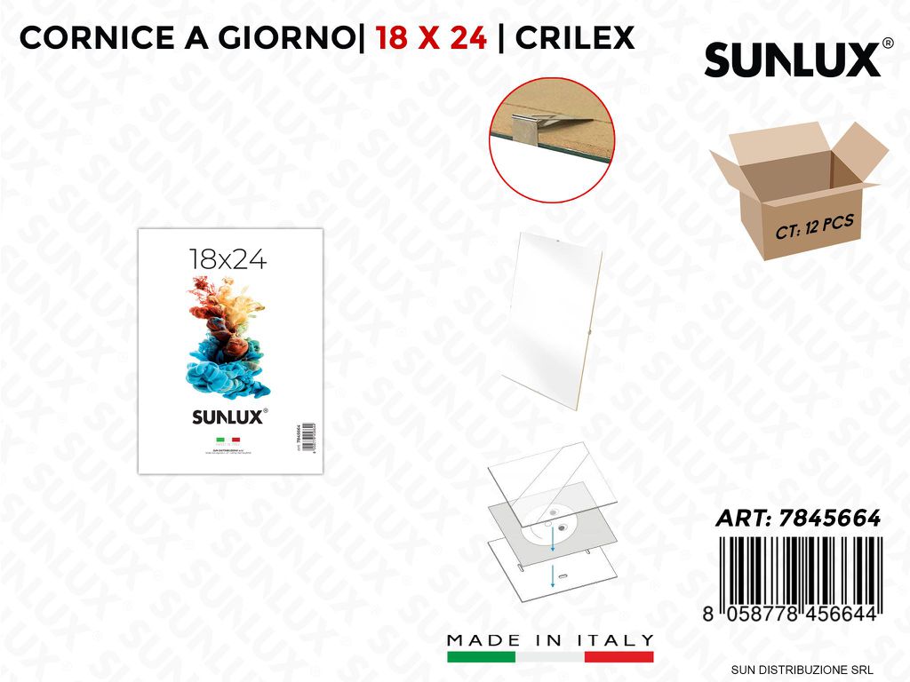 18*24CM Cornice a Giorno Crilex