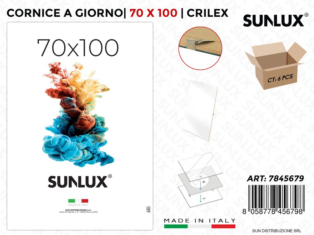 70*100CM Cornice a Giorno Crilex