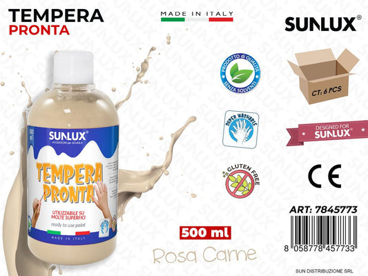Tempera Pronta Rosa Carne 500ML