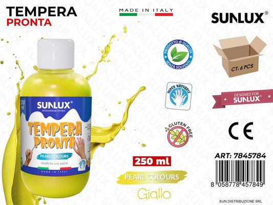 Tempera Pronta Giallo Perlato 250ML