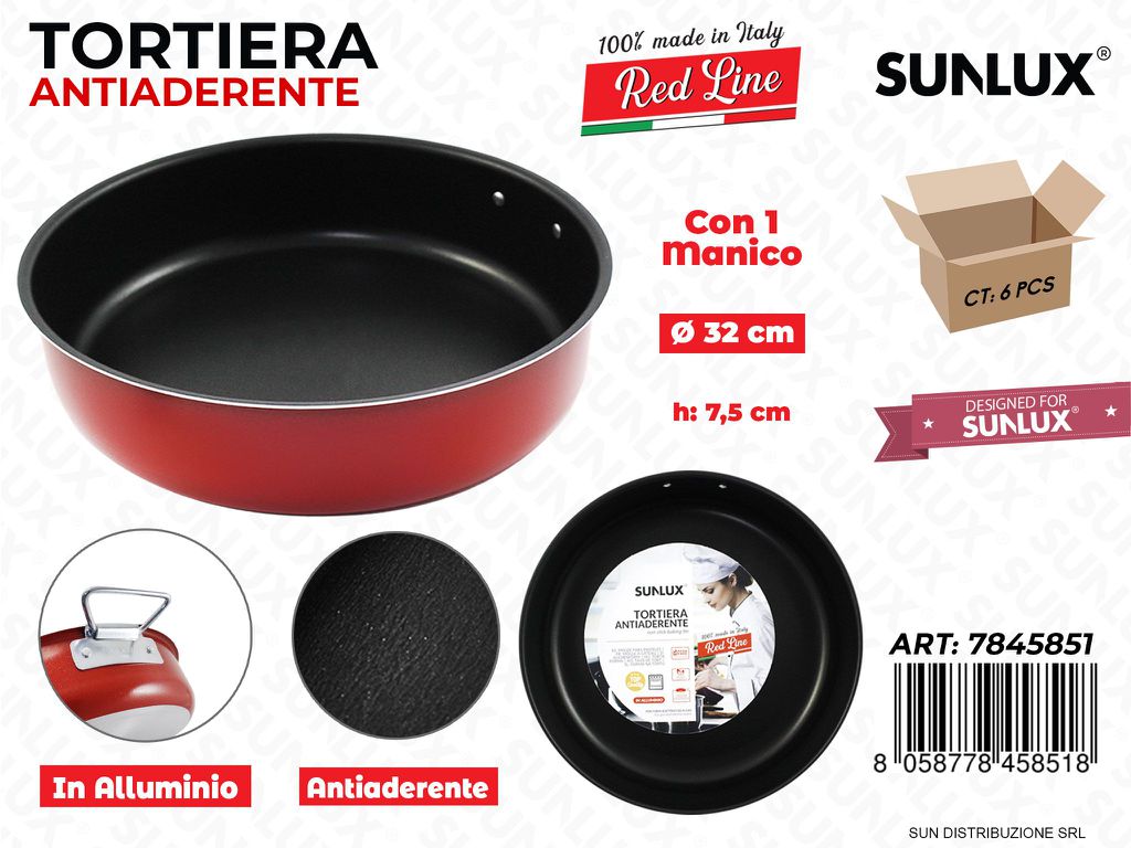 Tortiera Antiaderente Red Line D. 32*7.5CM