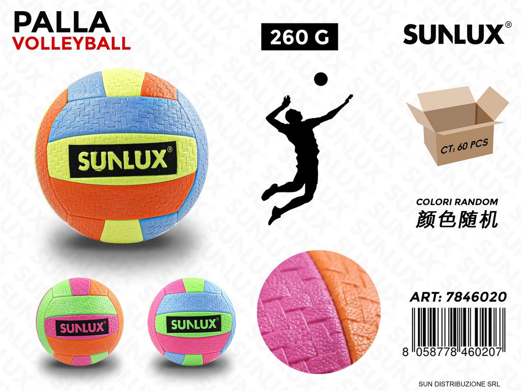 Sunlux Palla Da Volleyball Col. Ass. Random 260G