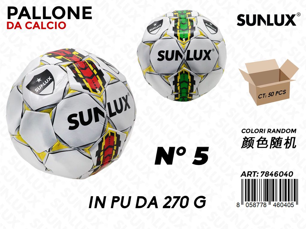 Sunlux Pallone da Calcio Ass. 270GR