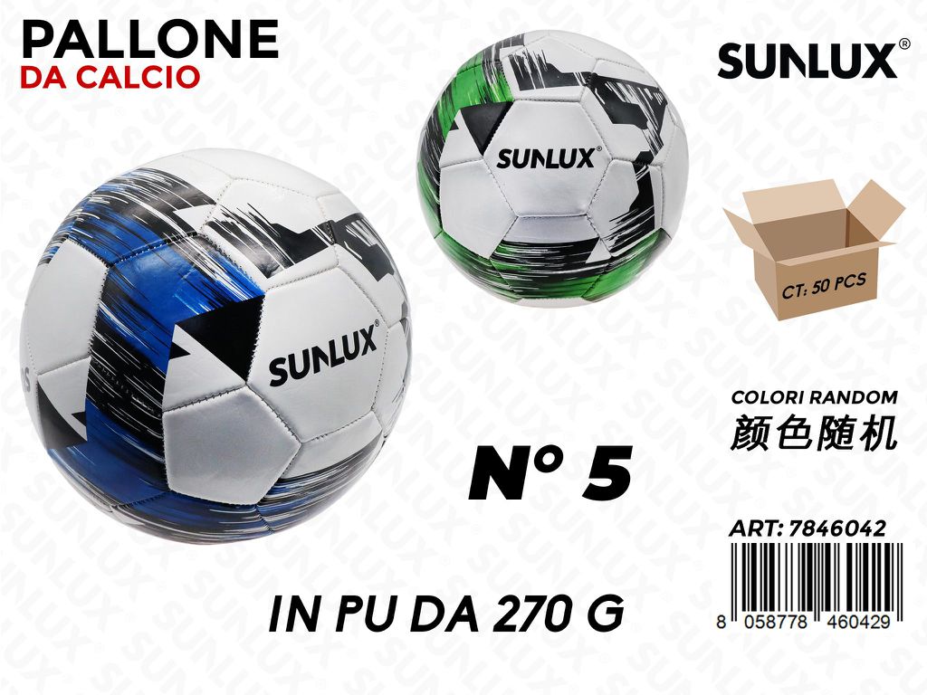 Sunlux Pallone da Calcio Ass. 270GR