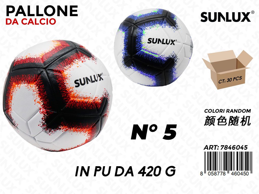 Sunlux Pallone da Calcio Ass. 420GR