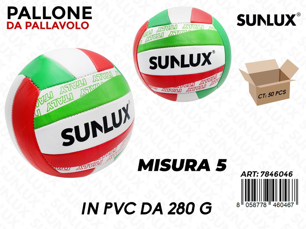 Sunlux Pallone da Pallavolo Ass. 280GR