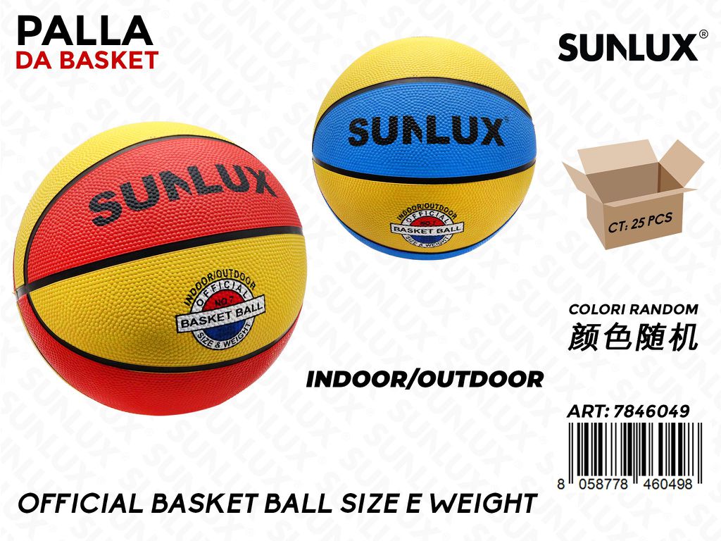 Sunlux Pallone da Basket 530GR