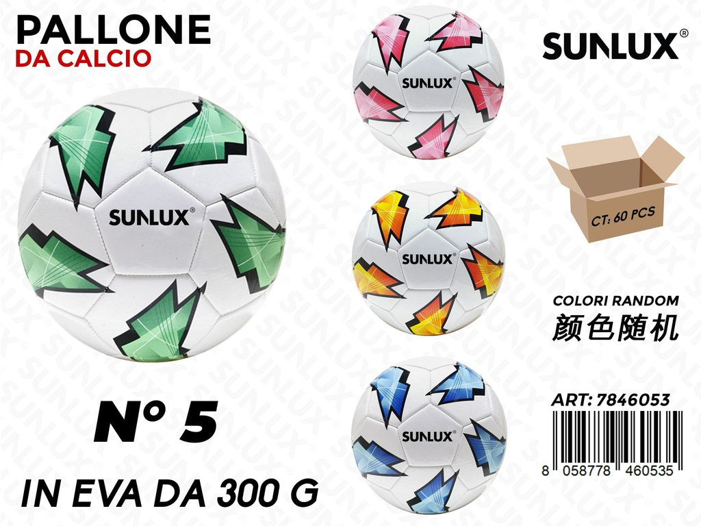 Sunlux Pallone da Calcio 300G Col. Ass.
