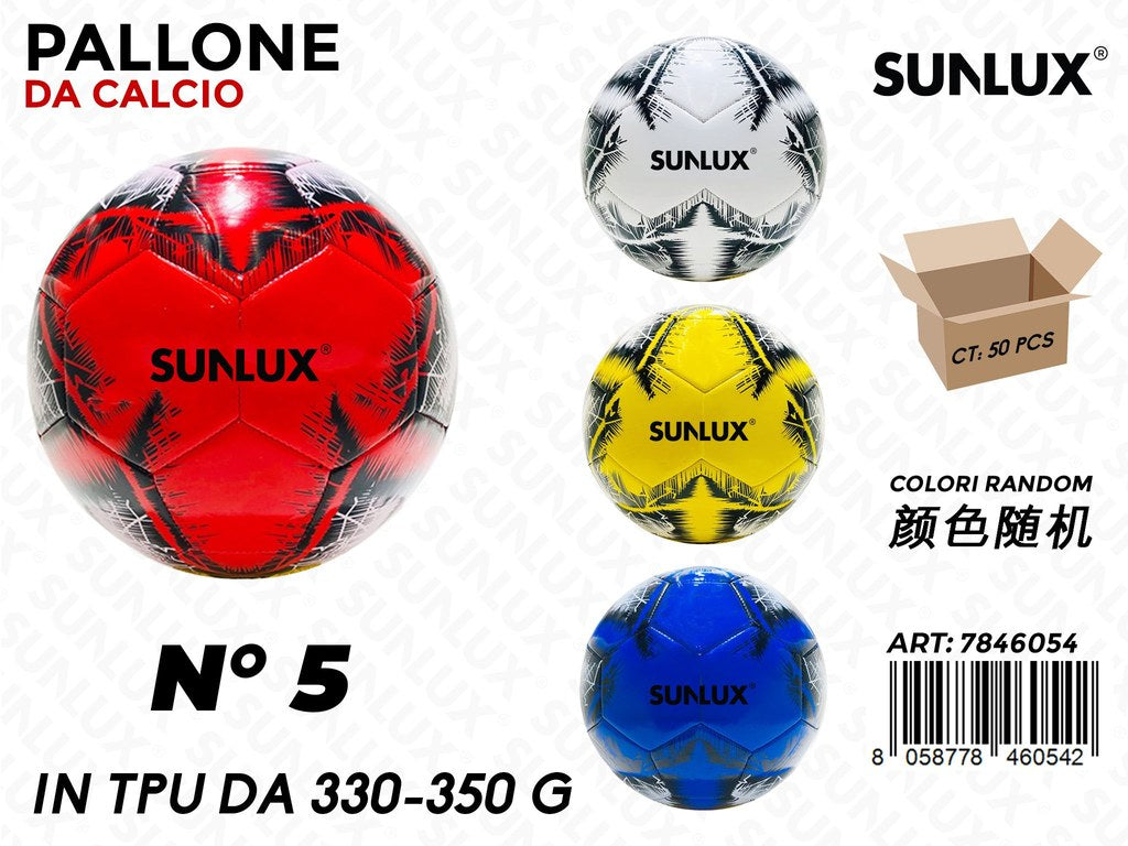 Sunlux Pallone da Calcio 330-350G Col. Ass.