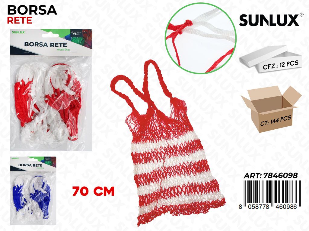 Sunlux Borsa Rete Portaoggetti 70CM