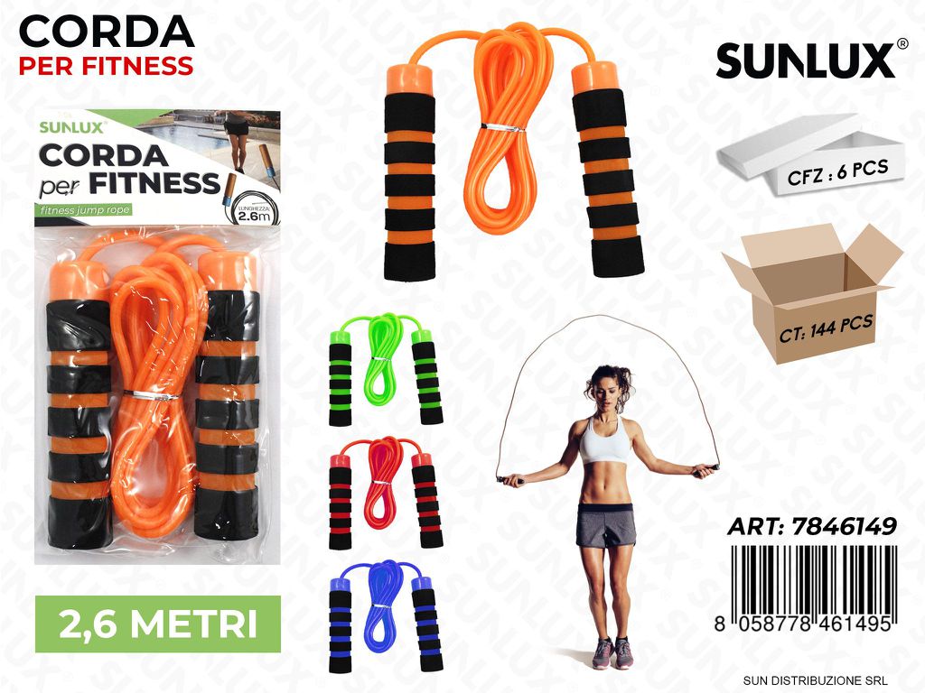 Corda per Fitness 2.6MT Col. Ass.