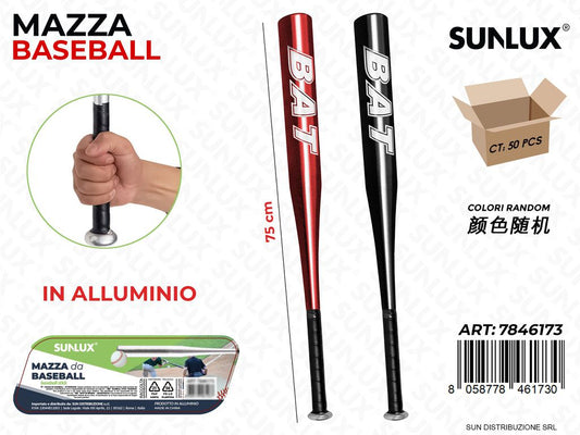 Mazza Da Baseball In Alluminio 75Cm Col. Ass.