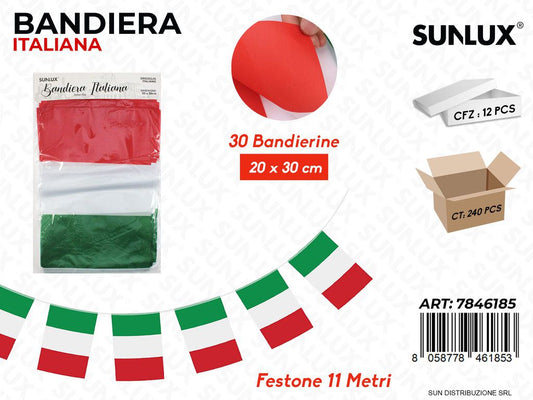 Festone Bandiera Italiana 30PCS 20*30CM*11MT