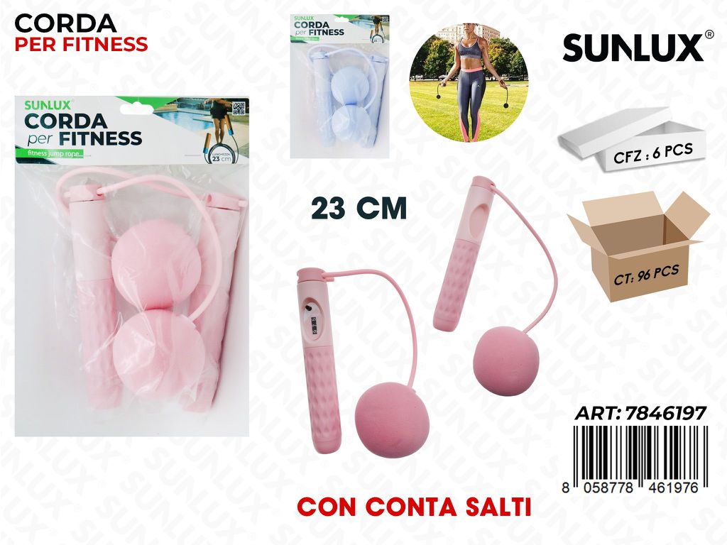 CORDA PER FITNESS C/ CONTA SALTI 23CM