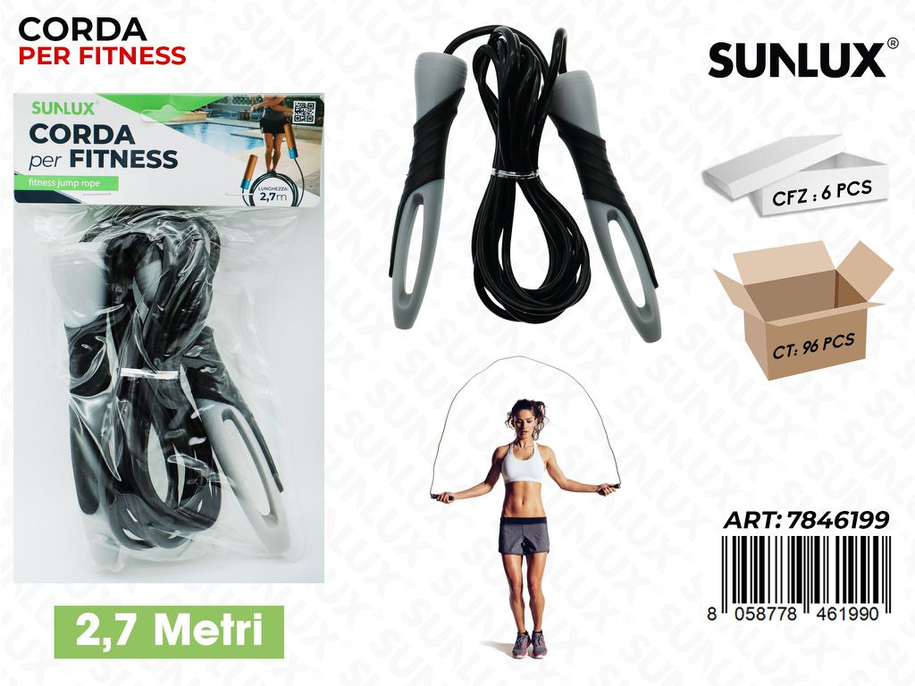 Sunlux Corda per Fitness Ass. 2.7MT