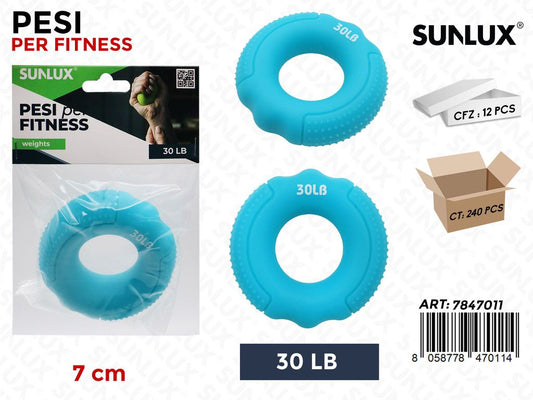 Sunlux Pesi per Fitness Cel. 7CM 30LB