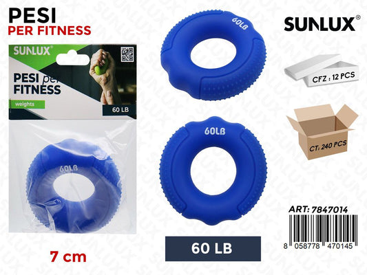 Sunlux Pesi per Fitness Blu 7CM 60LB