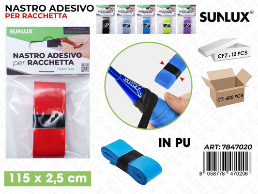 Sunlux Nastro Adv per Racchetta Pu 115*2.5CM