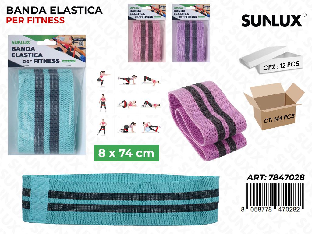 Sunlux Banda Elastica Fitness Ass. 8*74CM
