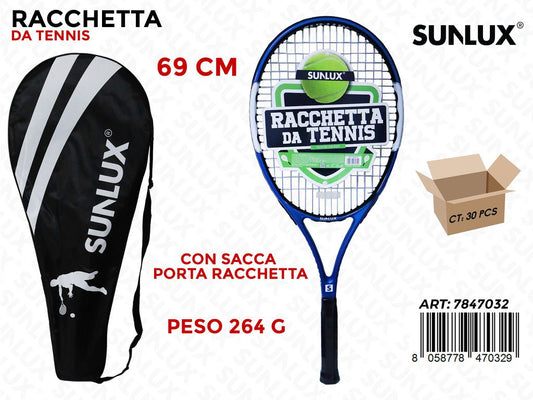 Sunlux Racchetta da Tennis c/Sacca 69CM