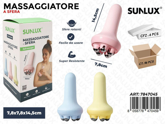 Sunlux Massaggiatore Sfera 7.8*7.8*14.5CM
