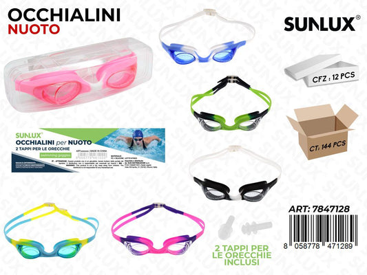 OCCHIALINI PER NUOTO C/ ACC. /PZ DA 12**