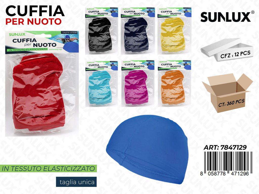 Sunlux Cuffia per Nuoto Elast. Tg U