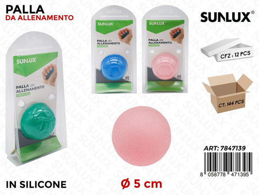 Sunlux Palla da Allenamento Silicone D.5CM / Pz da 12