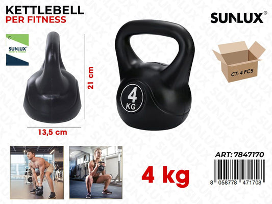 Sunlux Krttlebell Fitness 4KG 13.5*21CM