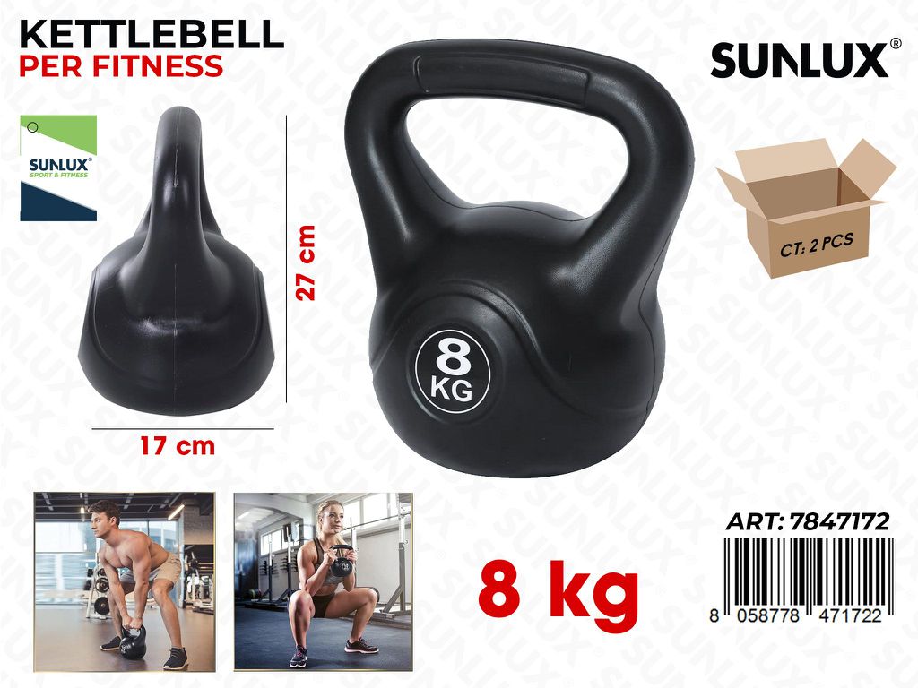 Sunlux Kettlebell Fitness 8Kg 17*27Cm